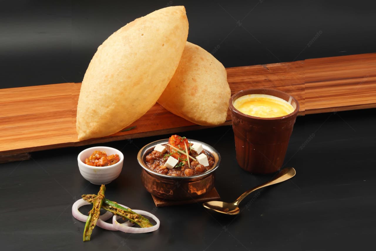 Chhole Bhature + Lassi